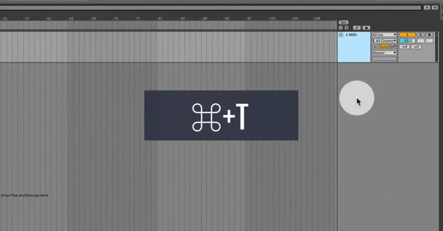 Insert audio track
