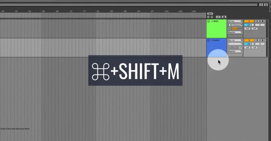 Insert MIDI clip