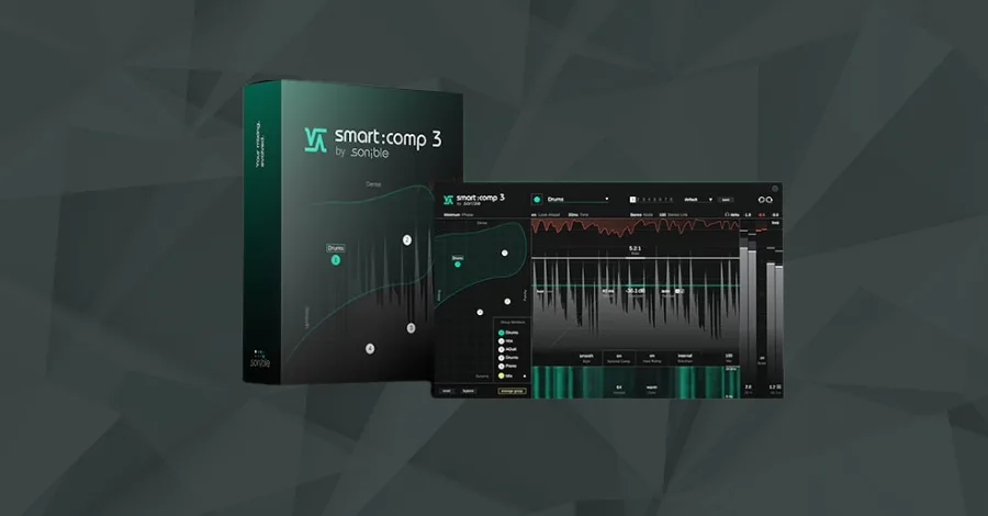 Sonible smart:comp AI spectral compressor with frequency analysis