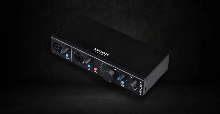 Arturia Minifuse 2 compact audio interface in black