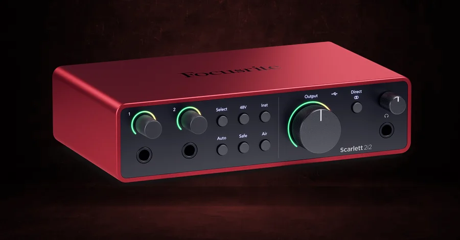 Focusrite Scarlett 2i2 4th Gen USB audio interface