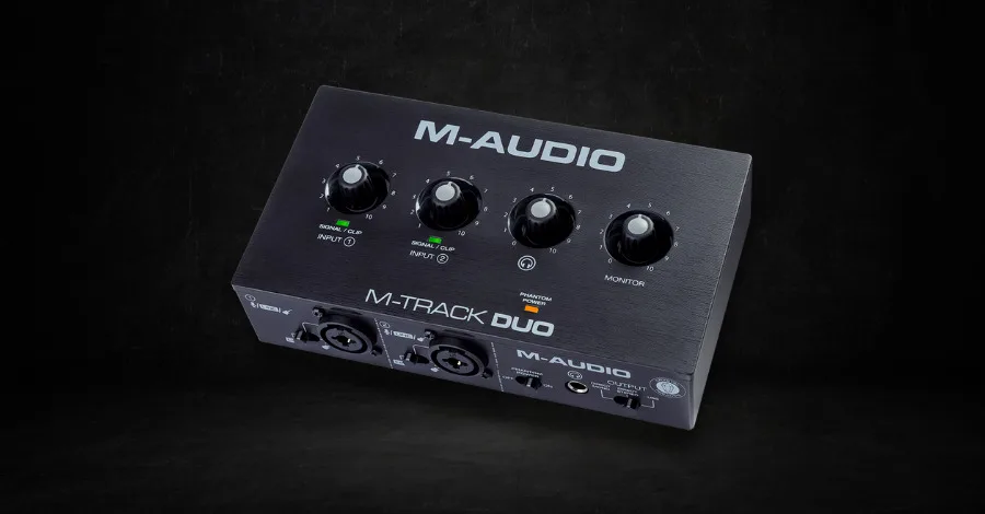 M-Audio M-Track Duo USB audio interface for beginners