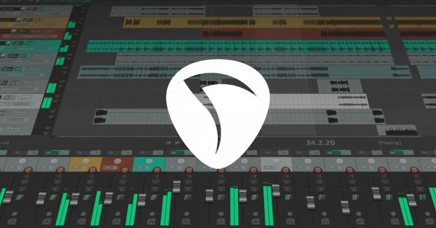 Reaper digital audio workstation interface showing its efficient, minimalist layout