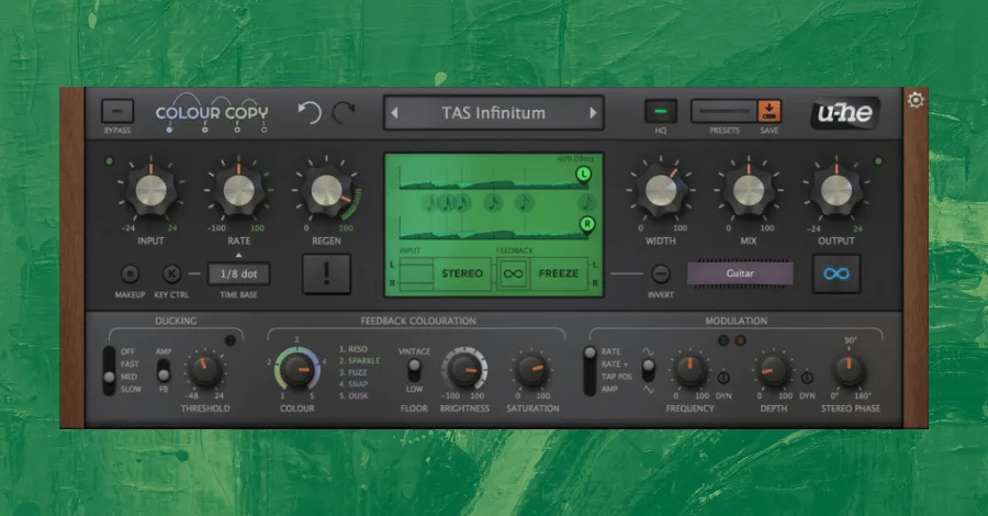 U-He Colour Copy interface