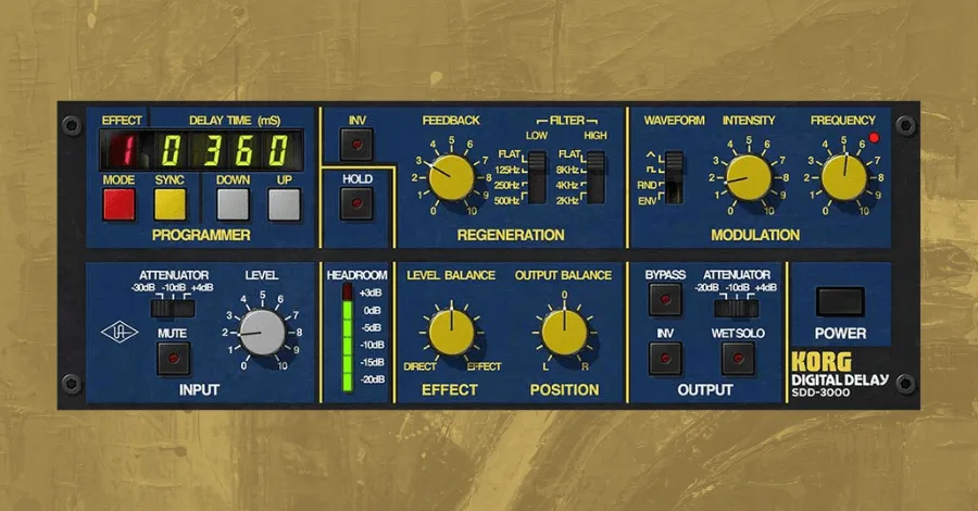 UAD Korg SDD-3000 interface