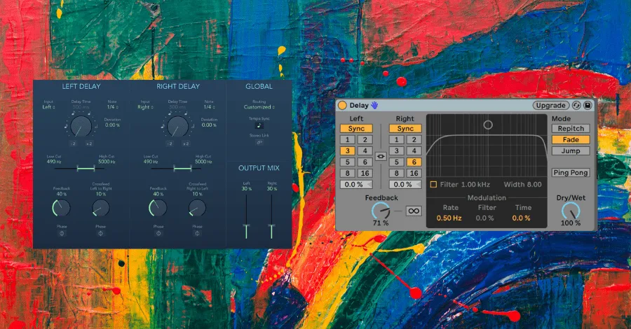 Stock DAW delay plugin