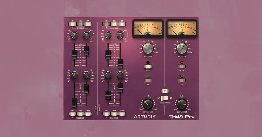 Arturia Pre TridA vintage console EQ with dual-mono faders