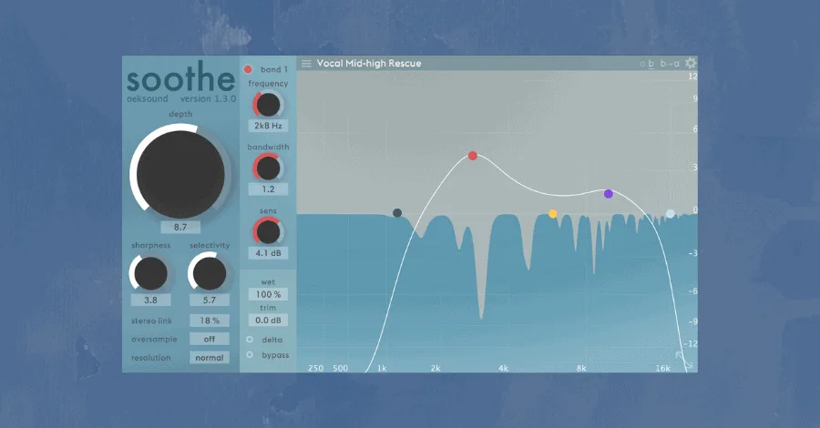 Soothe 2 dynamic resonance suppressor interface