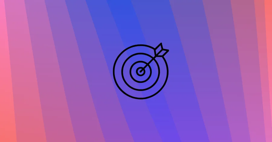 Target icon on a purple gradient