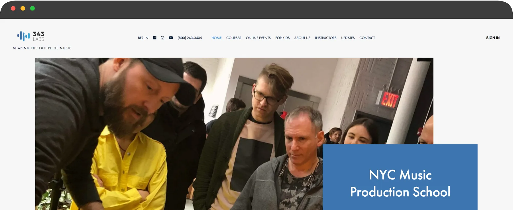 343 Labs music production school New York