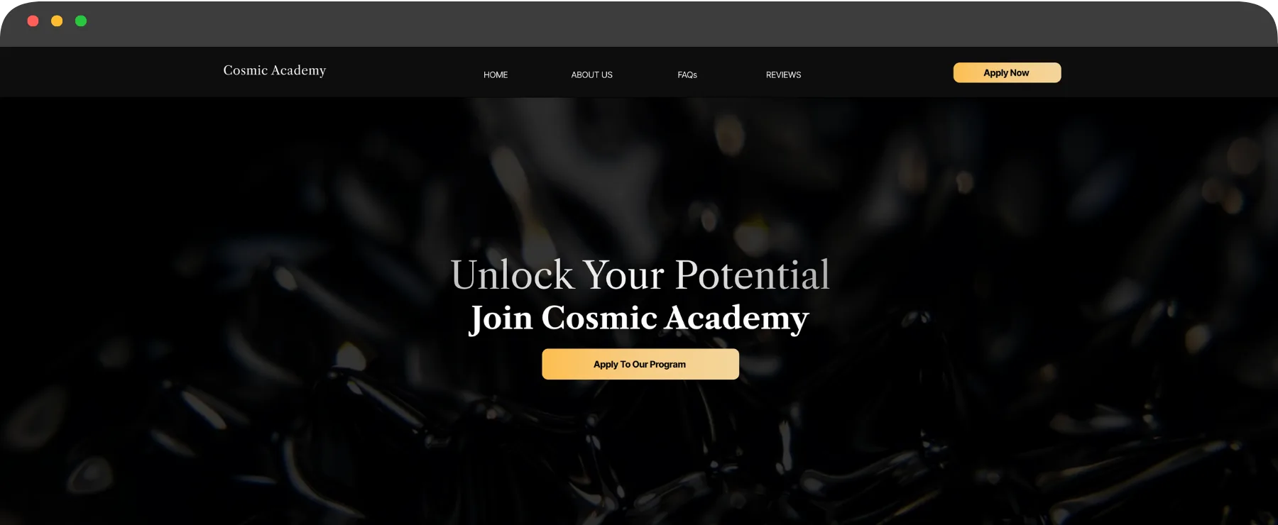 Cosmic Academy artist development program