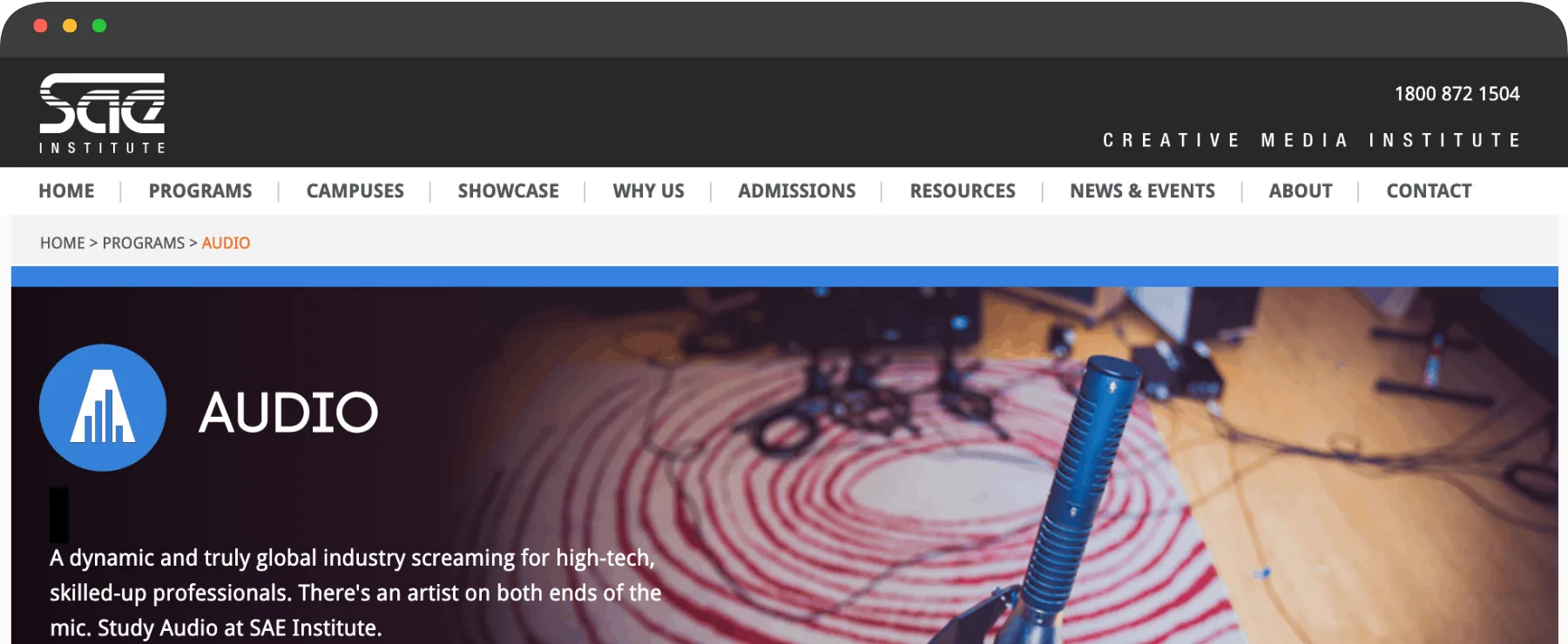 SAE Institute music production