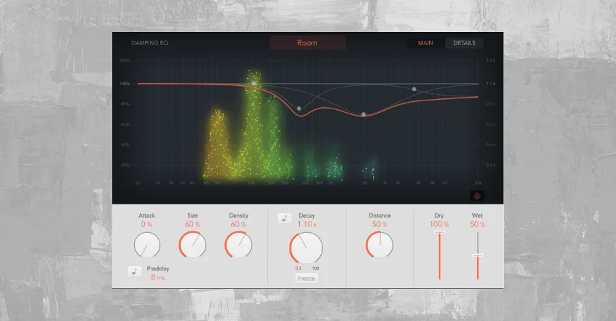 ChromaVerb Logic Pro algorithmic reverb plugin with color frequency display