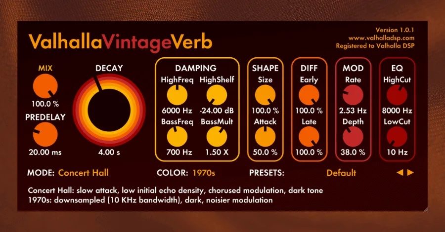 Valhalla Vintage Verb