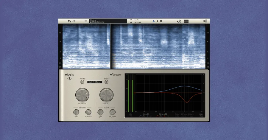 Eiosis E2Deesser plugin interface included in Slate Complete Access bundle