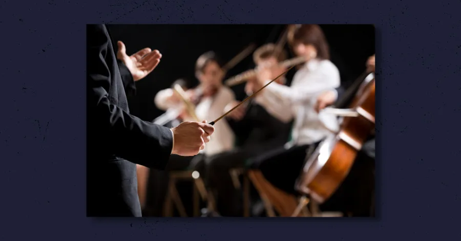 EQ cheat sheet for orchestral instruments including saxophone, trumpet, cello, and strings