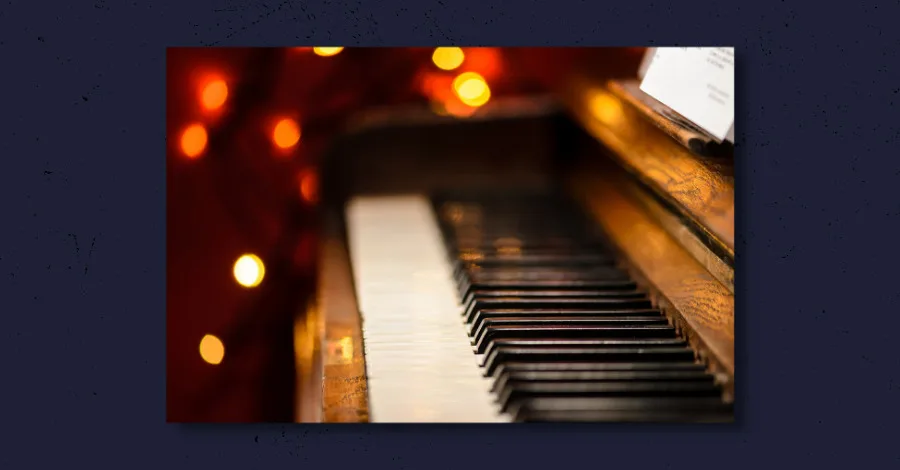 EQ cheat sheet for pianos showing frequency ranges for grand piano and electric piano