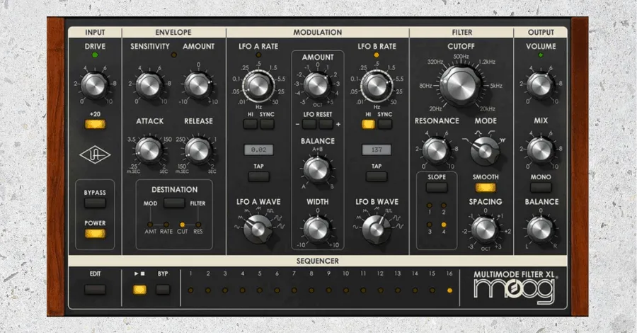 UAD Moog Multimode Filter