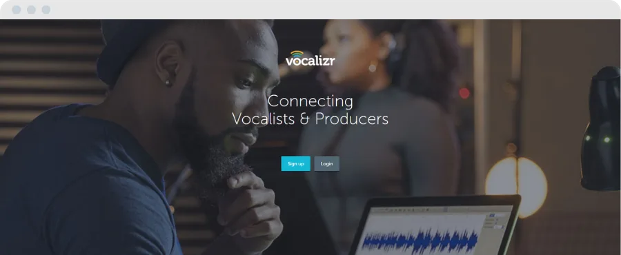 Vocalizr platform for connecting vocalists with producers