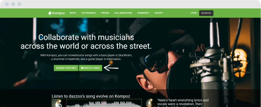 Kompoz vocal discovery marketplace