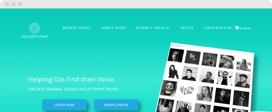 Vocal Kitchen singer discovery platform
