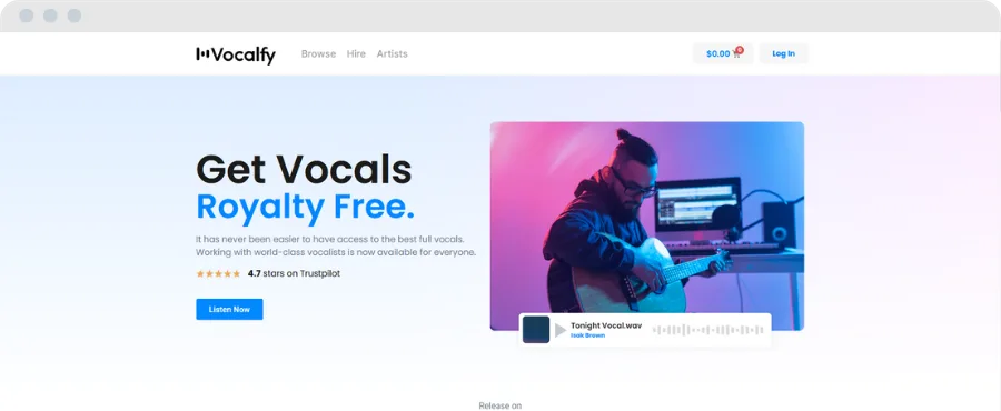 Vocalfy marketplace