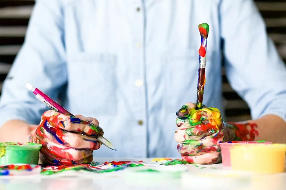 Abstract creative illustration representing personal music style