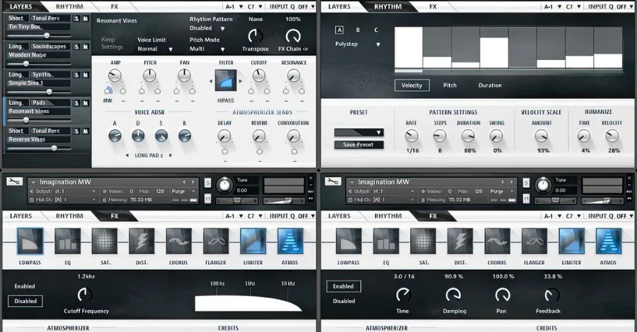 Aurora Fluffy Audio Kontakt library with acoustic and synthesized soundscapes
