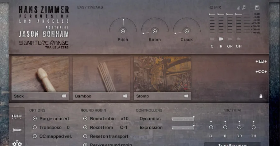 Hans Zimmer Strings Kontakt library interface recorded at Abbey Road Studios