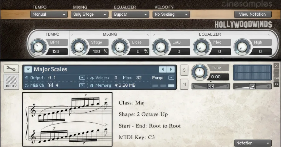 Hollywood Winds CineSamples Kontakt library with blockbuster woodwind sounds