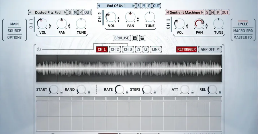 NOVO Heavyocity Kontakt library showing dynamic hybrid strings engine