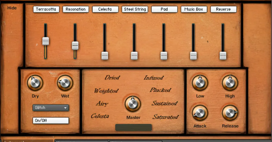 Terracota Frozen Plain Kontakt library made from flowerpot percussion samples