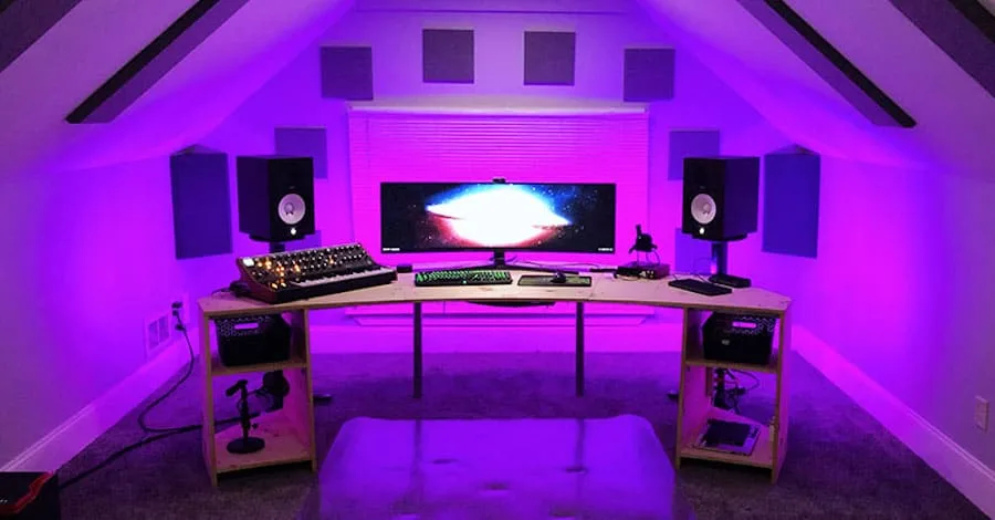 The Home Route custom LED studio, fantasy-level build with DIY instructions available