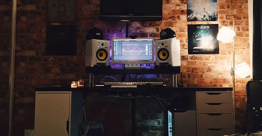 IKEA-built home studio, affordable and accessible setup from The Home Route