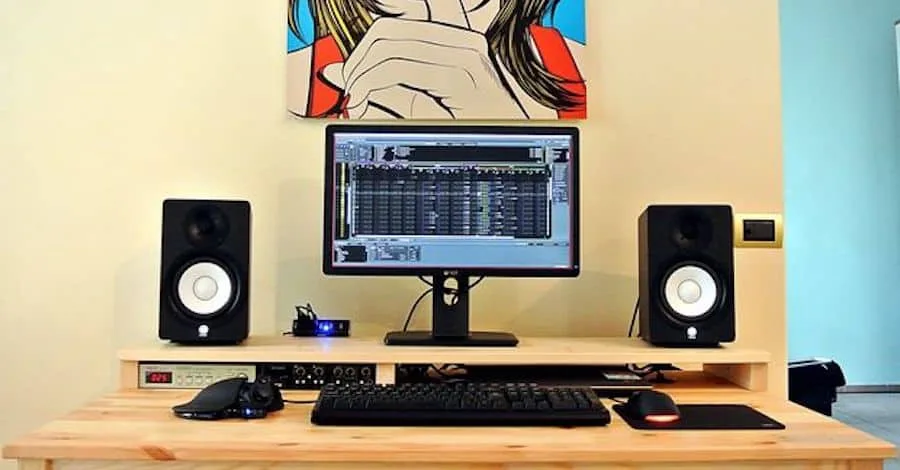 The Home Route minimal studio, $100 IKEA build that gets the job done clean