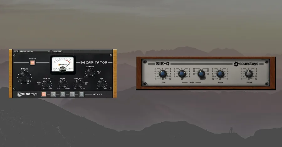SoundToys Decapitator analog saturation plugin interface with settings dialed in for adding warmth and weight to a bass sound