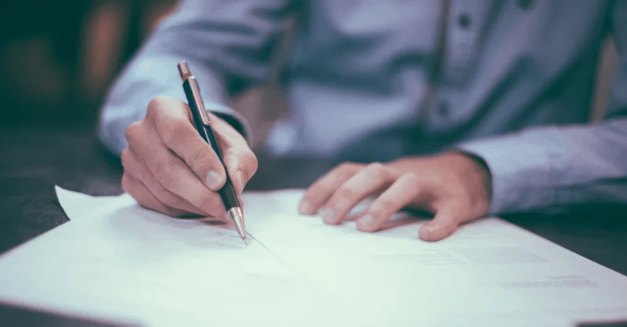 Fine print document representing the legal terms in remix contest agreements