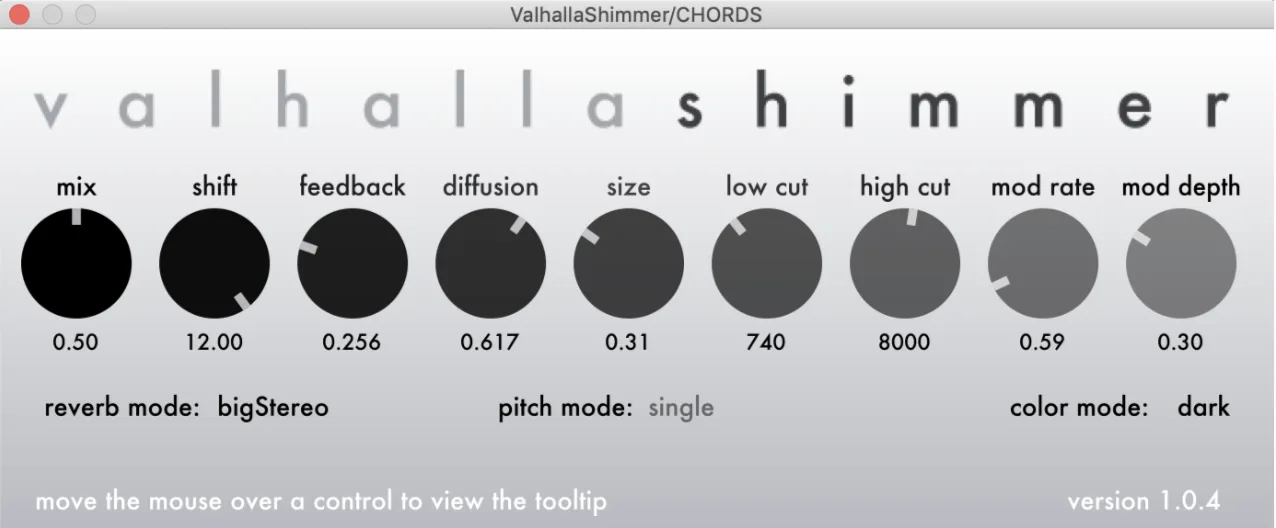 Eventide Blackhole specialty reverb plugin interface known for massive, otherworldly spaces