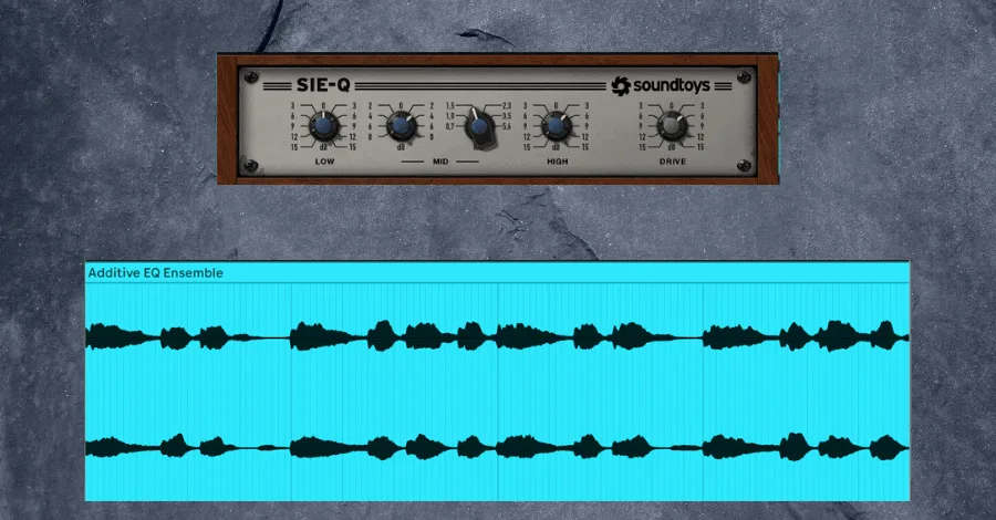 Analog-style EQ applied to a layers bus for additive shaping and subtle harmonic warmth