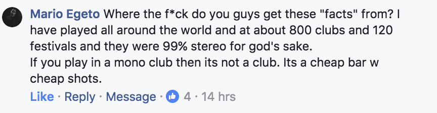Mario from Myon and Shane 54 commenting about stereo mixing in clubs