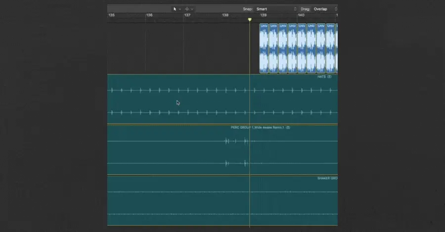 Deleting unnecessary stems from a mix session to embrace the less is more philosophy