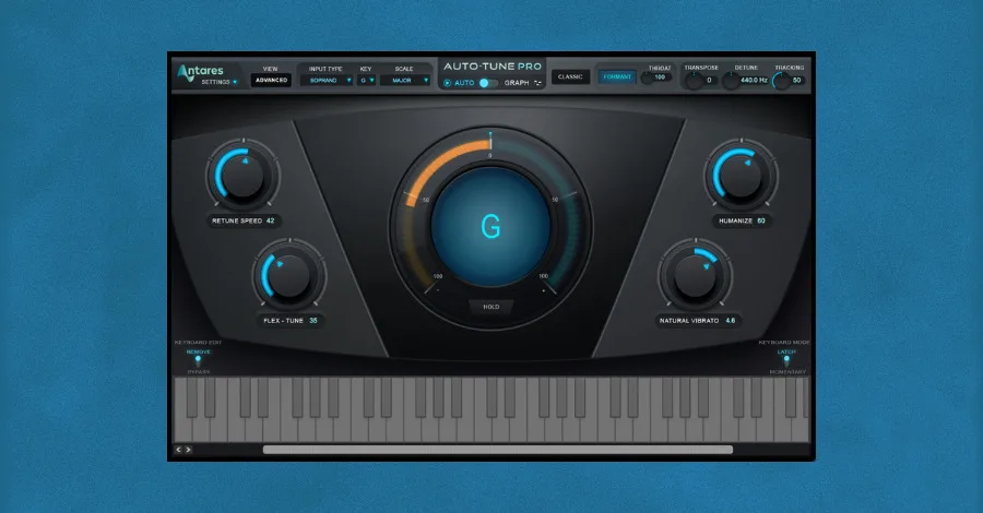 Antares Autotune real-time pitch correction plugin interface