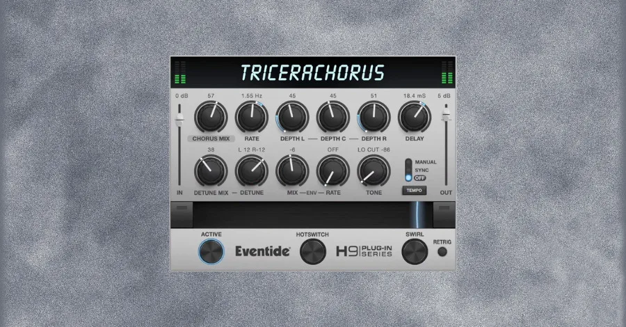 Eventide TriceraChorus plugin adding width and depth to a vocal track