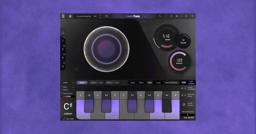 Slate Digital metaTune pitch correction plugin with graphical editor