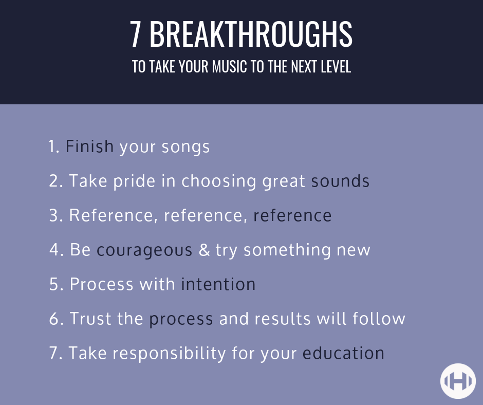 Illustrated list of the 7 deadly mistakes new music producers make