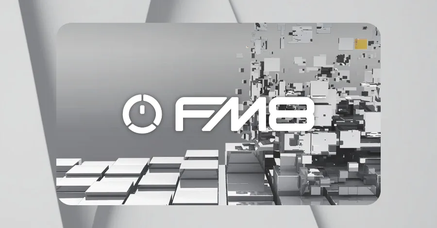 FM8 synthesizer showing the six-operator FM matrix and Easy Edit page