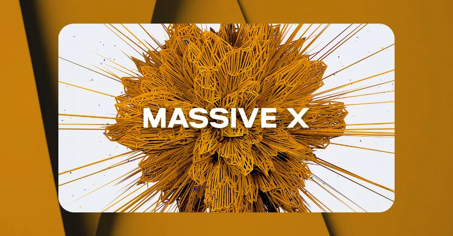 Massive X wavetable synthesizer interface with modulation routing