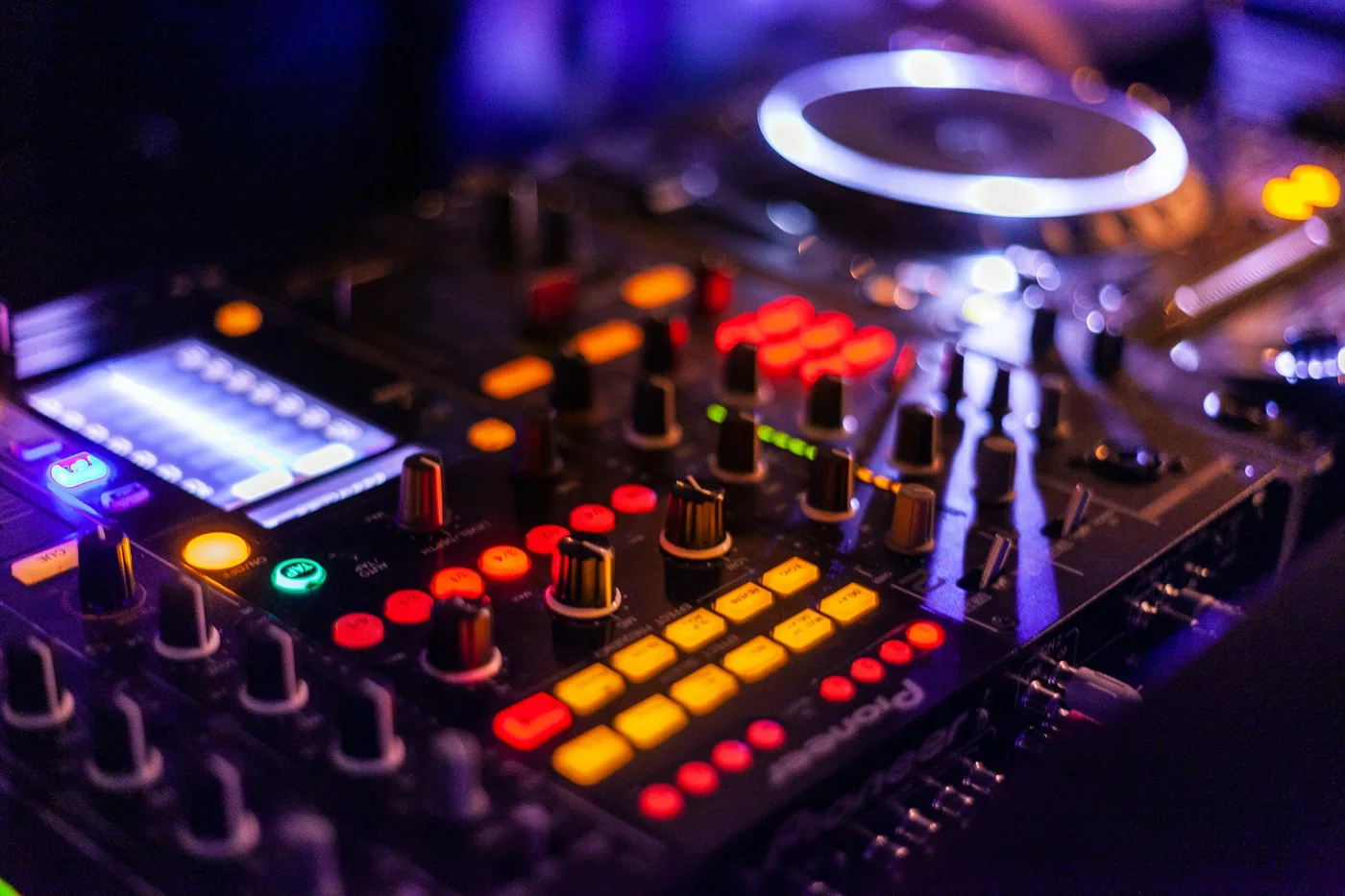 Music producer working on sampling kicks in a home studio