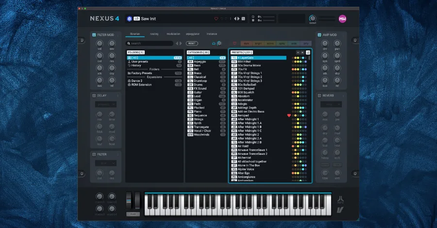 ReFX Nexus 4 brief tour overview showing plugin loaded inside a DAW