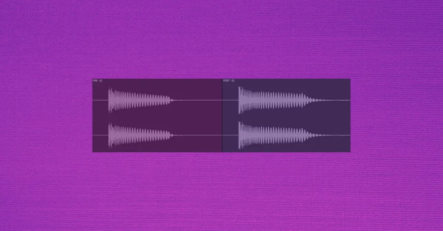 Pre and post-mastered kick comparison